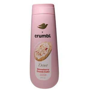 New Dove X Crumbl Moisturizing Liquid Body Wash Strawberry Crumb Cake 20 oz‎